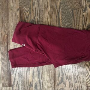 Lululemon Burgundy Leggings